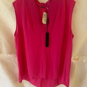 Elie Tahari Fuchsia Sleeveless Blouse